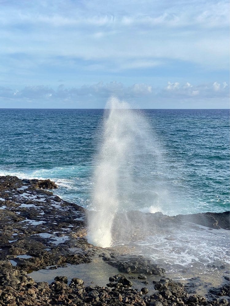 spouting horn, Kauai HI - Epic Things To Do In Kauai