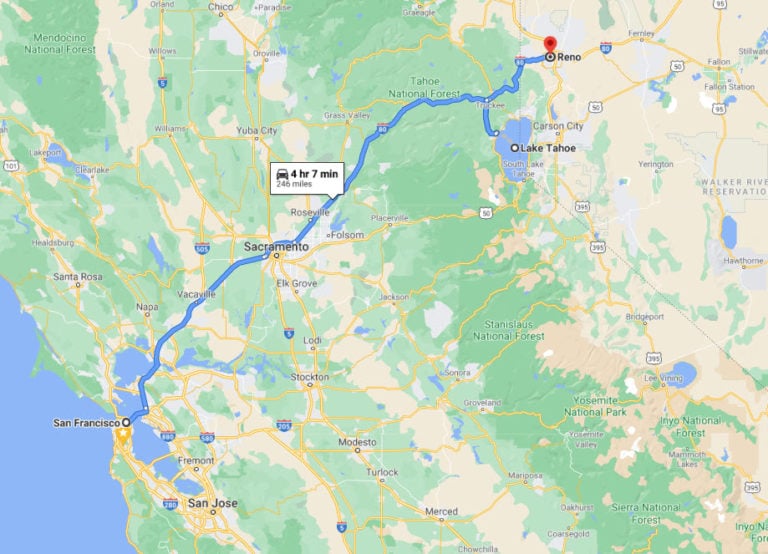 The Best Things To Do In Lake Tahoe/Reno Stops From San Francisco To