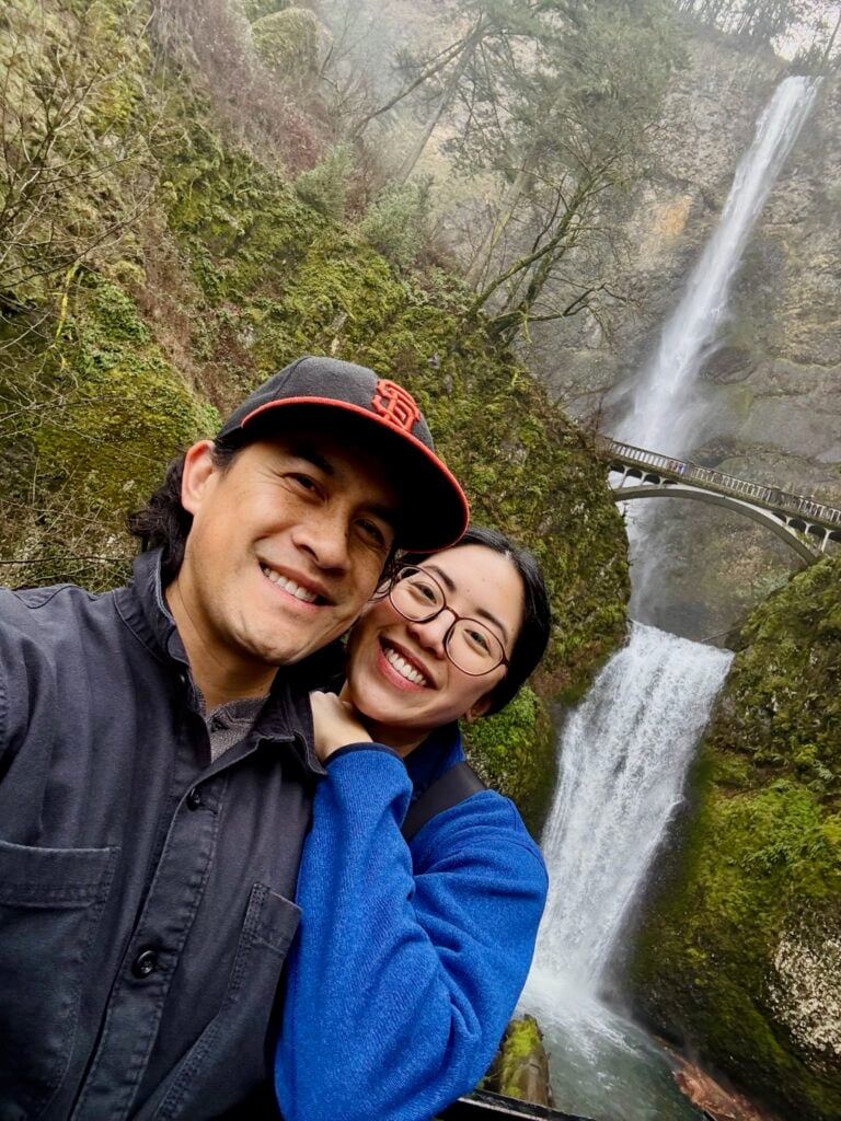 Multnomah Falls In Winter