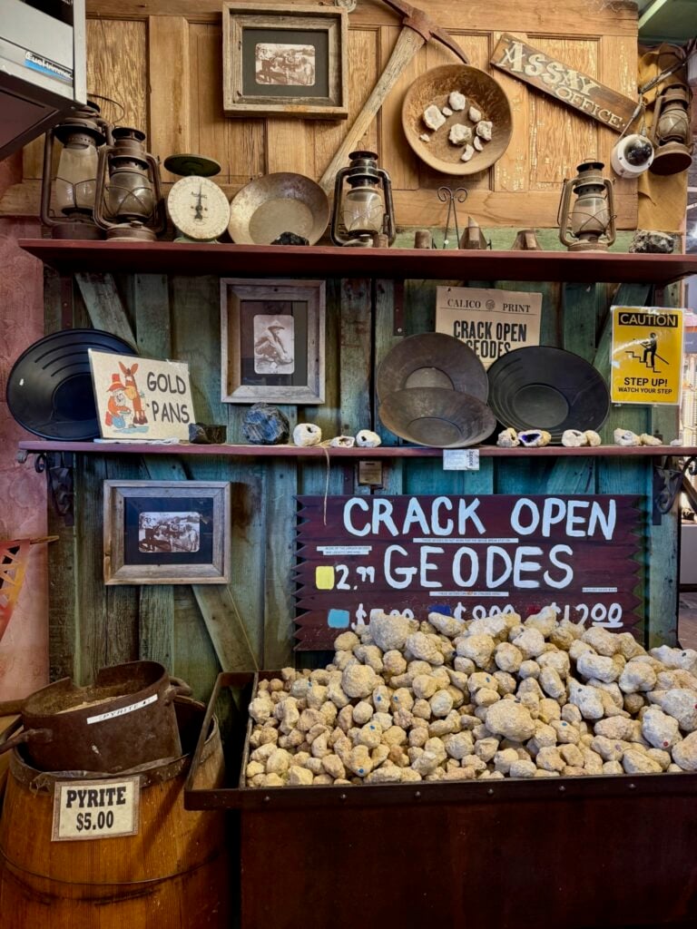 Calico Ghost Town Rock Shop