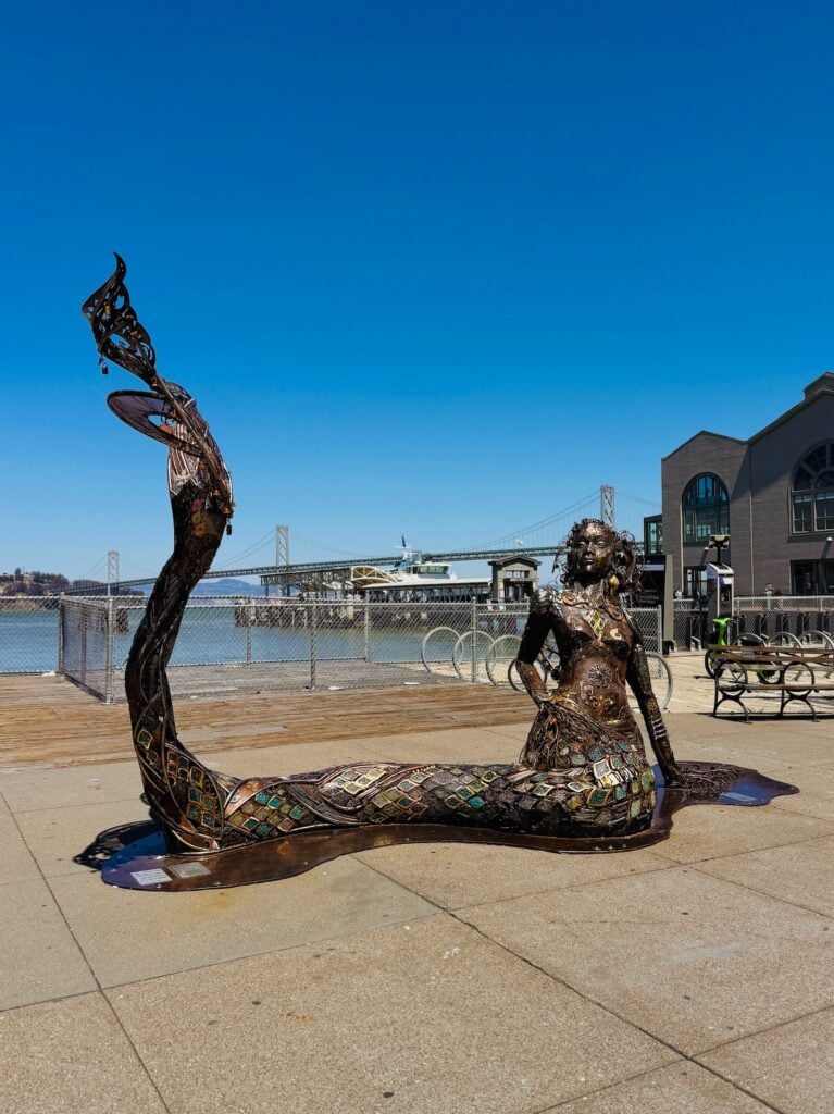 Coralee Mermaid Statue at San Francisco's Embarcadero